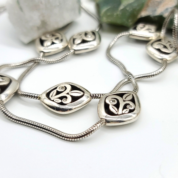 Brighton "EVE'S MAGIC" XL Layering Necklace w/ Abstract Diamond Stations - Picture 14 of 15